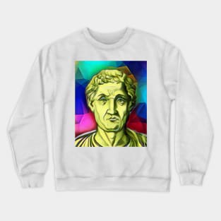 Anicius Manlius Severinus Boethius Colourful Portrait | Boethius Artwork 7 Crewneck Sweatshirt